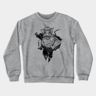 Super Pig! Hog, Piggy, Super Hero! Parody Fun art! Crewneck Sweatshirt